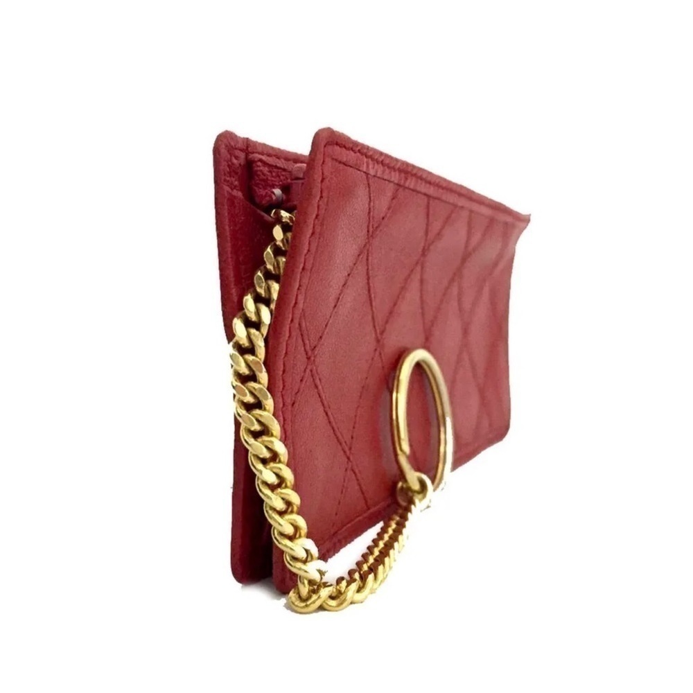 Chanel bicolore quilted matelasse lambskin purse key case - Picture 3 of 16
